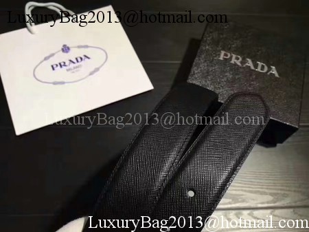 Prada Leather Belt PD0807 Black Prada Leather Belt PD0807 Black