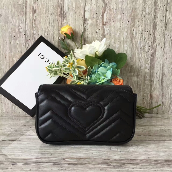 Gucci GG Marmont Velvet Nano Shoulder Bag 476433A Black Gucci GG Marmont Velvet Nano Shoulder Bag 476433A Black