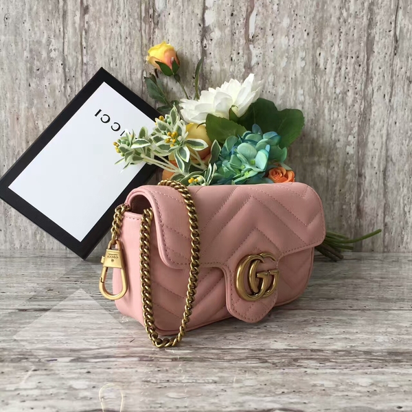 Gucci GG Marmont Velvet Nano Shoulder Bag 476433A Light Pink Gucci GG Marmont Velvet Nano Shoulder Bag 476433A Light Pink