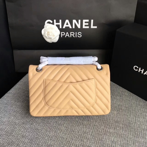 Chanel Flap Shoulder Bags Camel Original Sheepskin CF1112 Silver Chanel Flap Shoulder Bags Camel Original Sheepskin CF1112 Silver