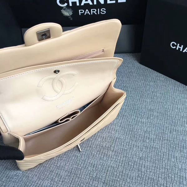 Chanel Flap Shoulder Bags Camel Original Sheepskin CF1112 Silver Chanel Flap Shoulder Bags Camel Original Sheepskin CF1112 Silver