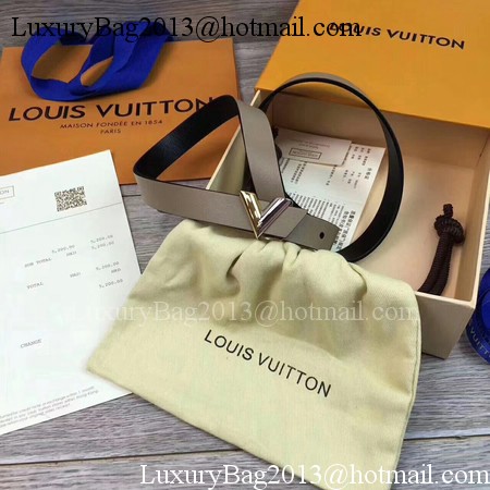 Louis Vuitton 20mm Leather Belt M9309 Grey Louis Vuitton 20mm Leather Belt M9309 Grey