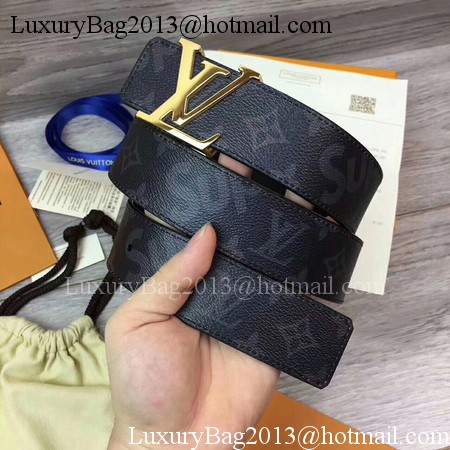 Louis Vuitton SPREME 40mm Black Belt M5899 Gold Louis Vuitton SPREME 40mm Black Belt M5899 Gold