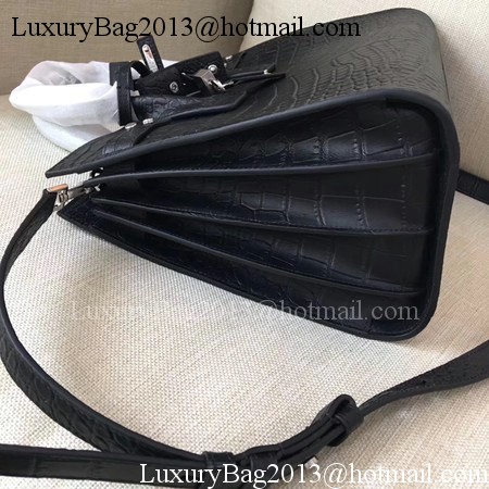 Yves Saint Laurent Classic Sac De Jour Bag Croco Leather Y398709 Black Yves Saint Laurent Classic Sac De Jour Bag Croco Leather Y398709 Black