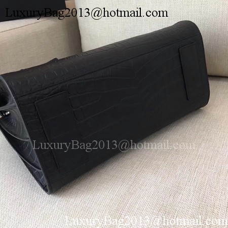 Yves Saint Laurent Classic Sac De Jour Bag Croco Leather Y398709 Black Yves Saint Laurent Classic Sac De Jour Bag Croco Leather Y398709 Black