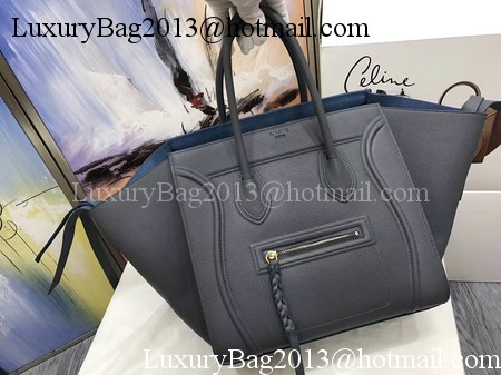 Celine Luggage Phantom Tote Bag Calfskin Leather CT3372 Deep Grey Celine Luggage Phantom Tote Bag Calfskin Leather CT3372 Deep Grey
