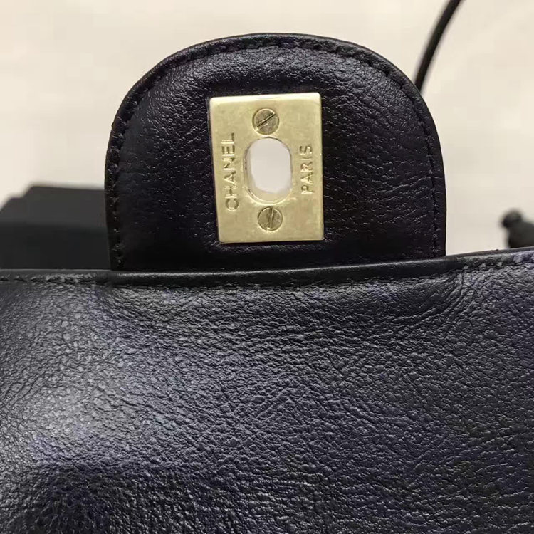 Chanel Flap Shoulder Bags Black Sheepskin Leather A1112 Glod Chanel Flap Shoulder Bags Black Sheepskin Leather A1112 Glod