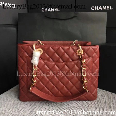 Chanel LE Boy Grand Shopping Tote Bag GST Wine Cannage Pattern A50995 Gold Chanel LE Boy Grand Shopping Tote Bag GST Wine Cannage Pattern A50995 Gold