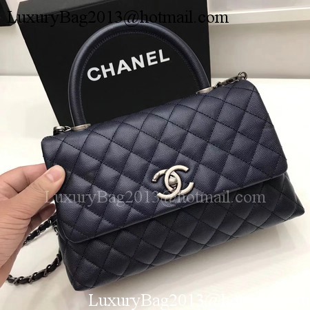 Chanel Classic Top Handle Bag Royal Original Leather A92991 Silver Chanel Classic Top Handle Bag Royal Original Leather A92991 Silver