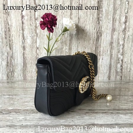 Gucci GG Marmont Matelasse Shoulder Bag 443497 Black Gucci GG Marmont Matelasse Shoulder Bag 443497 Black