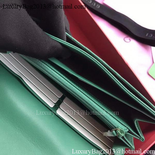 Gucci GG Marmont Continental Wallet 443436 Green Gucci GG Marmont Continental Wallet 443436 Green