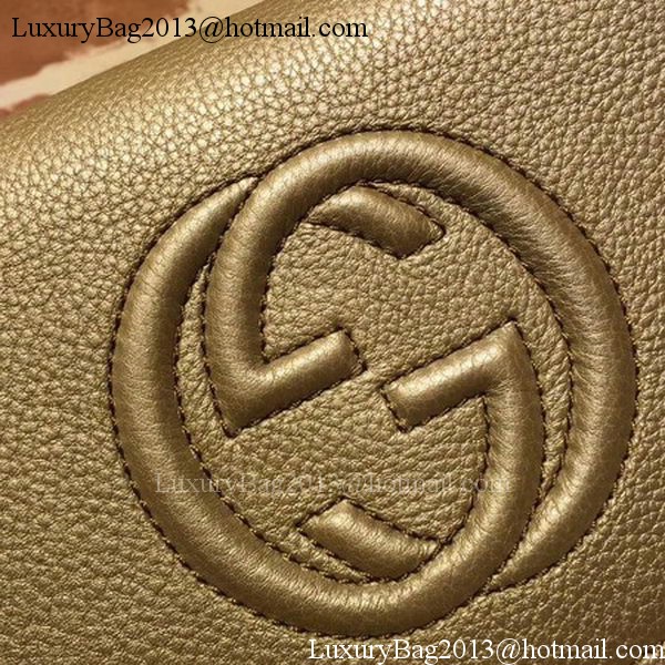 Gucci Soho Chain Shoulder Bag Calfskin Leather 323190 Gold Gucci Soho Chain Shoulder Bag Calfskin Leather 323190 Gold