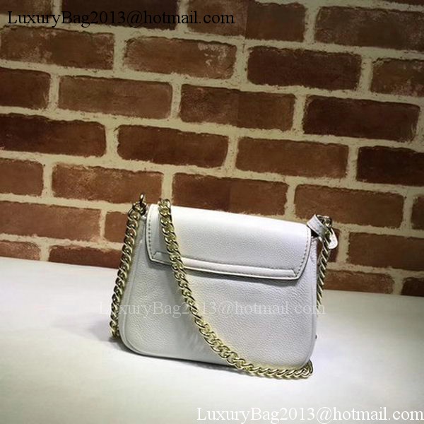 Gucci Soho Chain Shoulder Bag Calfskin Leather 323190 White Gucci Soho Chain Shoulder Bag Calfskin Leather 323190 White