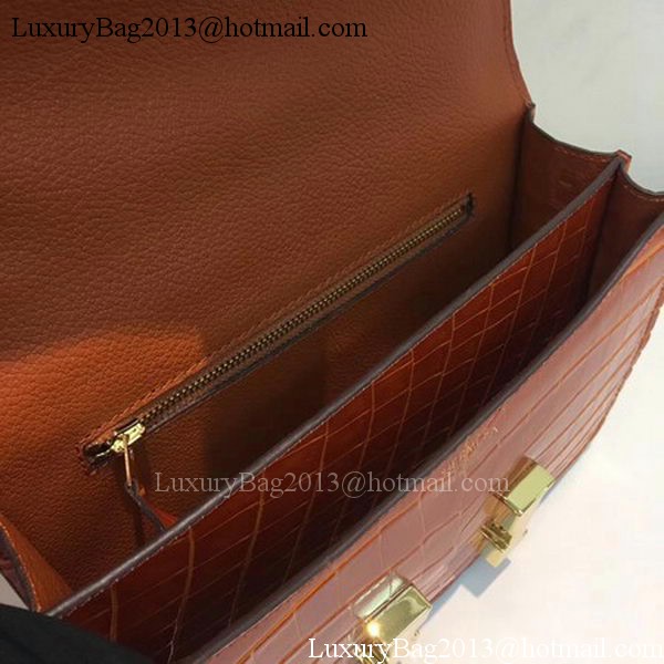 Hermes Constance Bag Croco Leather H9978C Orange Hermes Constance Bag Croco Leather H9978C Orange