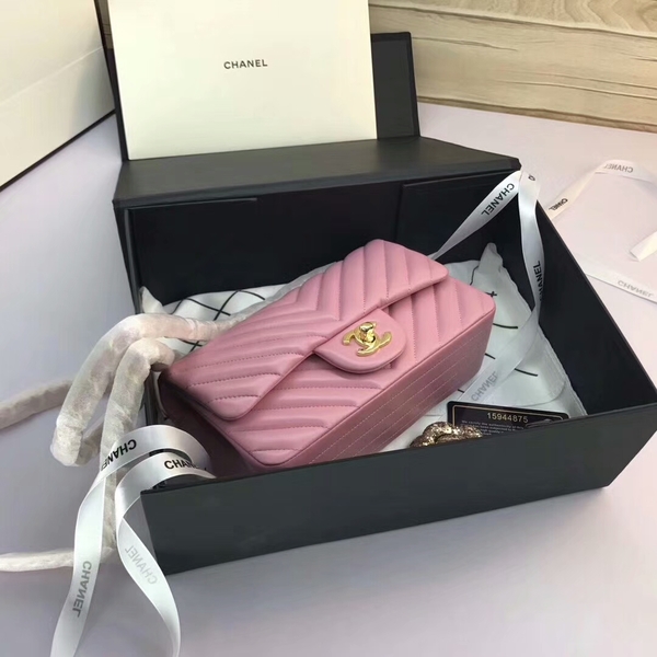 Chanel Classic Flap Bags Light Pink Original Sheepskin Leather 1116 Gold Chanel Classic Flap Bags Light Pink Original Sheepskin Leather 1116 Gold