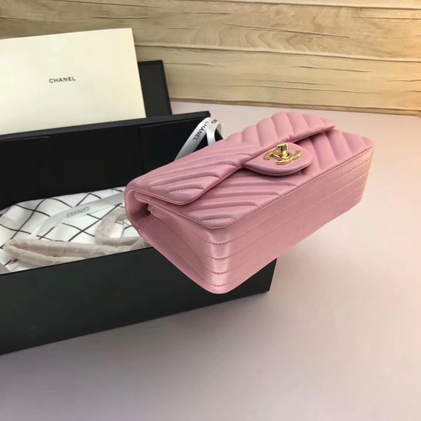 Chanel Classic Flap Bags Light Pink Original Sheepskin Leather 1116 Gold Chanel Classic Flap Bags Light Pink Original Sheepskin Leather 1116 Gold
