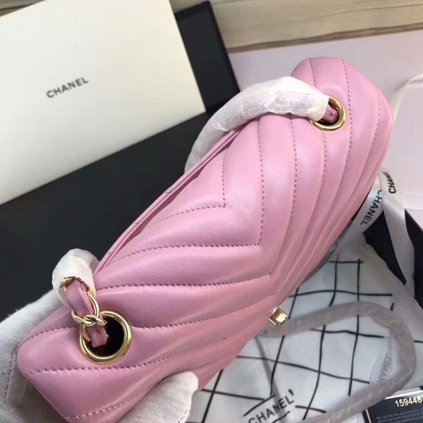 Chanel Classic Flap Bags Light Pink Original Sheepskin Leather 1116 Gold Chanel Classic Flap Bags Light Pink Original Sheepskin Leather 1116 Gold