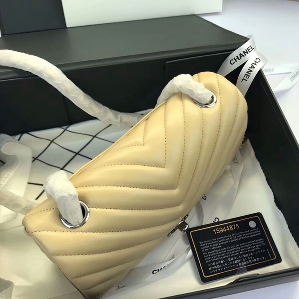 Chanel Classic Flap Bags Camel Original Sheepskin Leather 1116 Silver Chanel Classic Flap Bags Camel Original Sheepskin Leather 1116 Silver