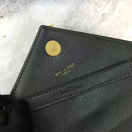 YSL Classic Monogramme Green Leather Flap Bag Y392737 Gold YSL Classic Monogramme Green Leather Flap Bag Y392737 Gold