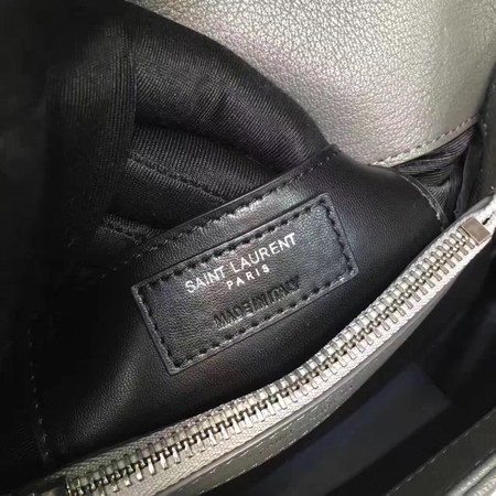 YSL Classic Monogramme Grey Leather Flap Bag Y392737 Silver YSL Classic Monogramme Grey Leather Flap Bag Y392737 Silver