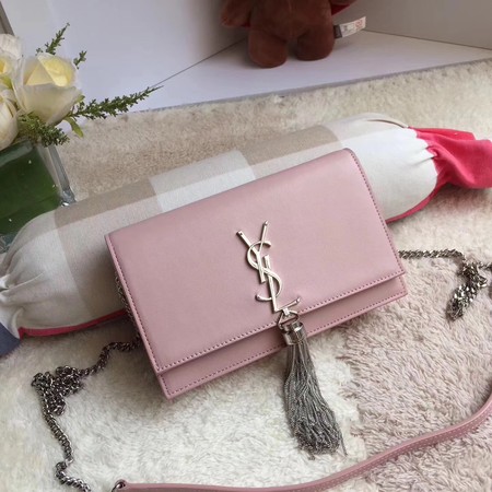 Yves Saint Laurent Leather Cross-body Shoulder Bag Y8011 Pink Yves Saint Laurent Leather Cross-body Shoulder Bag Y8011 Pink