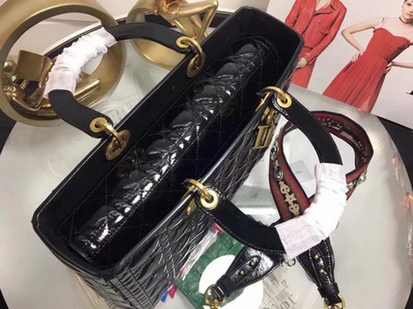 Dior Cannage Lady Bag Original Leather CD0584 Black Dior Cannage Lady Bag Original Leather CD0584 Black