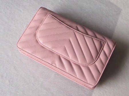 Chanel V mini Flap Bag Chevron Sheepskin Leather A33814V Pink Chanel V mini Flap Bag Chevron Sheepskin Leather A33814V Pink