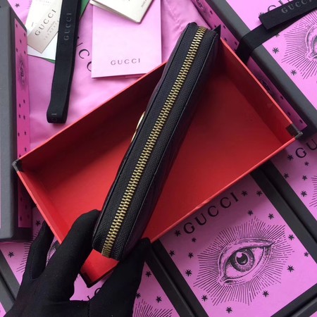 Gucci GG Marmont Zip Around Wallet 443123 Black Gucci GG Marmont Zip Around Wallet 443123 Black