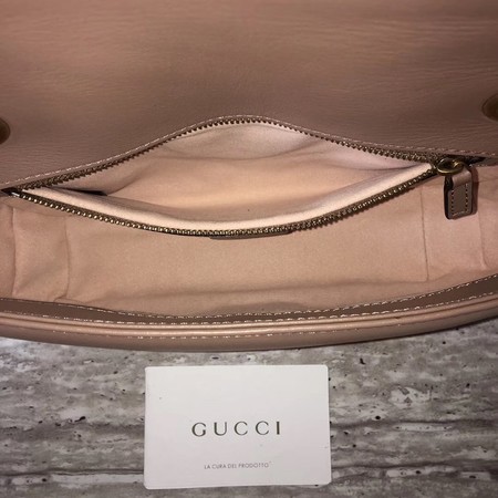 Gucci GG Marmont Matelasse Leather Shoulder Bag 443497 Apricot Gucci GG Marmont Matelasse Leather Shoulder Bag 443497 Apricot