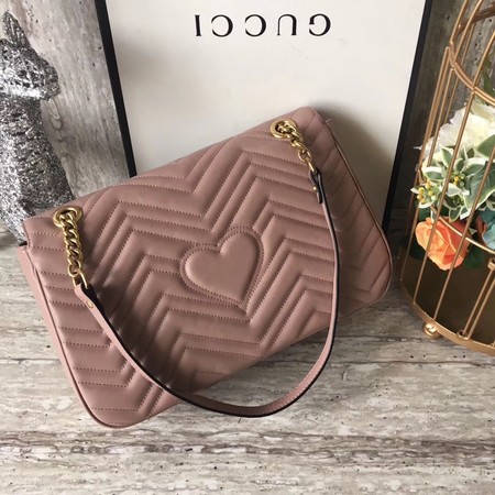 Gucci GG Marmont Matelasse Shoulder Bag 443496 Pink Gucci GG Marmont Matelasse Shoulder Bag 443496 Pink