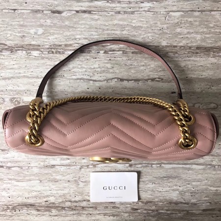 Gucci GG Marmont Matelasse Shoulder Bag 443496 Pink Gucci GG Marmont Matelasse Shoulder Bag 443496 Pink