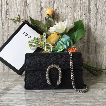 Gucci Dionysus Leather Super mini Bag 476432 Black Gucci Dionysus Leather Super mini Bag 476432 Black