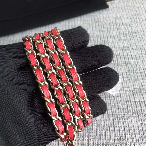 Chanel WOC Flap Shoulder Bag Pink Calfskin Leather A33814 Silver Chanel WOC Flap Shoulder Bag Pink Calfskin Leather A33814 Silver