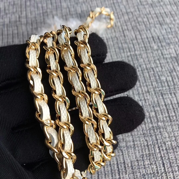 Chanel WOC Flap Shoulder Bag Offwhite Calfskin Leather A33814 Gold Chanel WOC Flap Shoulder Bag Offwhite Calfskin Leather A33814 Gold