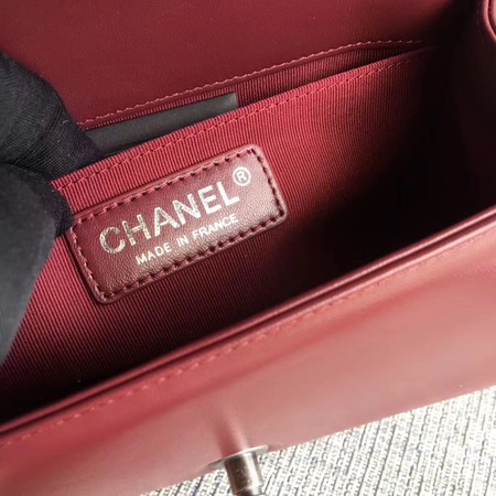 Boy Chanel Flap Shoulder Bag Sheepskin Leather A67085 Wine Boy Chanel Flap Shoulder Bag Sheepskin Leather A67085 Wine
