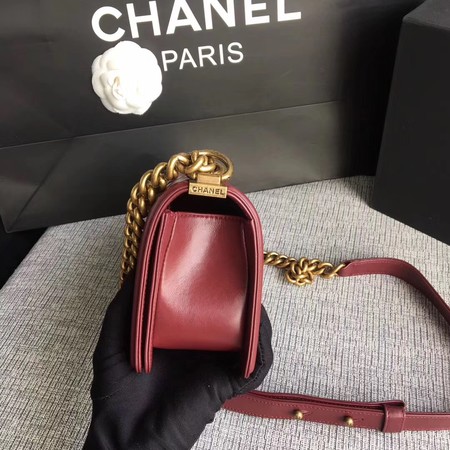Boy Chanel Flap Shoulder Bag Sheepskin Leather A67085 Wine Boy Chanel Flap Shoulder Bag Sheepskin Leather A67085 Wine