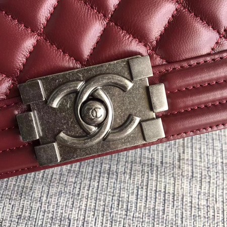 Boy Chanel Flap Shoulder Bag Sheepskin Leather A67085 Wine Boy Chanel Flap Shoulder Bag Sheepskin Leather A67085 Wine
