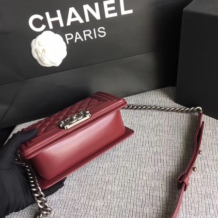 Boy Chanel Flap Shoulder Bag Sheepskin Leather A67085 Wine Boy Chanel Flap Shoulder Bag Sheepskin Leather A67085 Wine