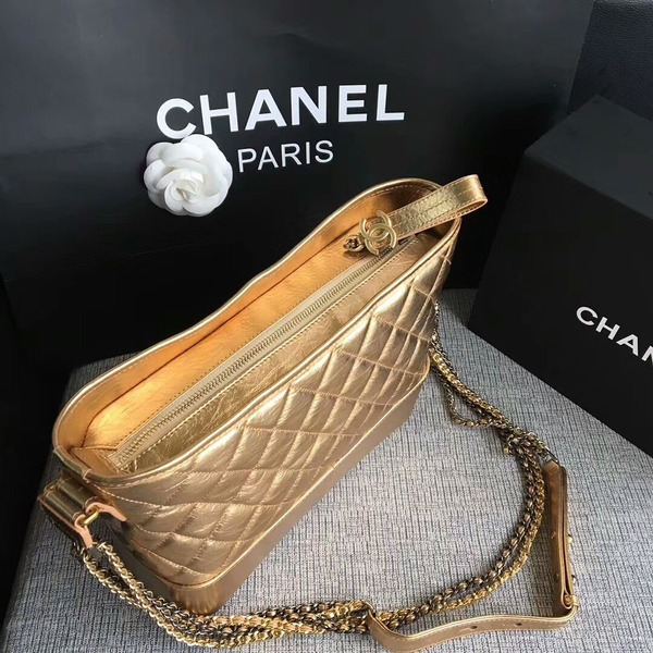 Chanel Gabrielle Shoulder Bag Original Calfskin Leather A93842 Gold Chanel Gabrielle Shoulder Bag Original Calfskin Leather A93842 Gold