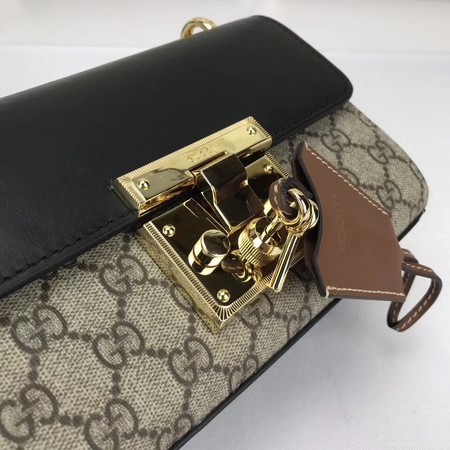 Gucci Padlock GG Supreme Shoulder Bags 409487 Black Gucci Padlock GG Supreme Shoulder Bags 409487 Black