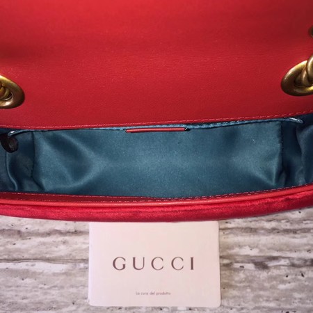 Gucci GG Marmont Mini Bag 446744 Red Gucci GG Marmont Mini Bag 446744 Red