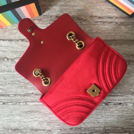 Gucci GG Marmont Mini Bag 446744 Red Gucci GG Marmont Mini Bag 446744 Red