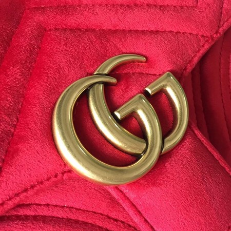 Gucci GG Marmont Mini Bag 446744 Red Gucci GG Marmont Mini Bag 446744 Red