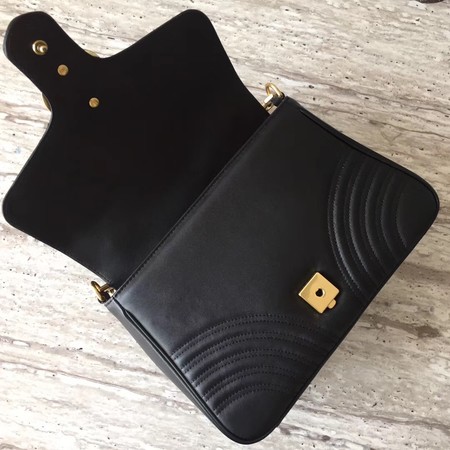 Gucci GG Marmont Small Top Handle Bag 498110 Black Gucci GG Marmont Small Top Handle Bag 498110 Black