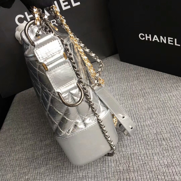 Chanel Gabrielle Shoulder Bag Original Calfskin Leather A93842 Silver Chanel Gabrielle Shoulder Bag Original Calfskin Leather A93842 Silver