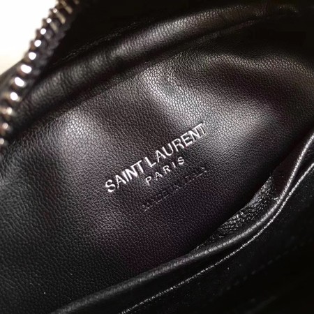 Yves Saint Laurent Monogram Leather Bag Y5804 Black Yves Saint Laurent Monogram Leather Bag Y5804 Black