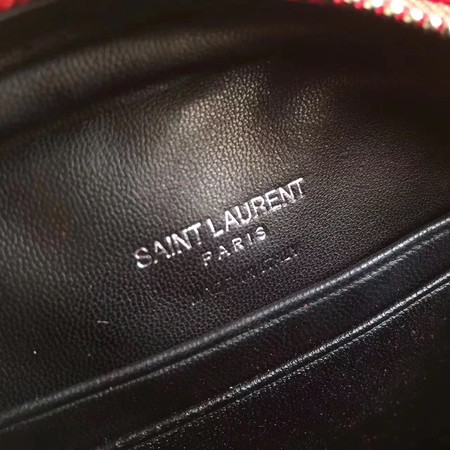 Yves Saint Laurent Monogram Leather Bag Y5804 Red Yves Saint Laurent Monogram Leather Bag Y5804 Red
