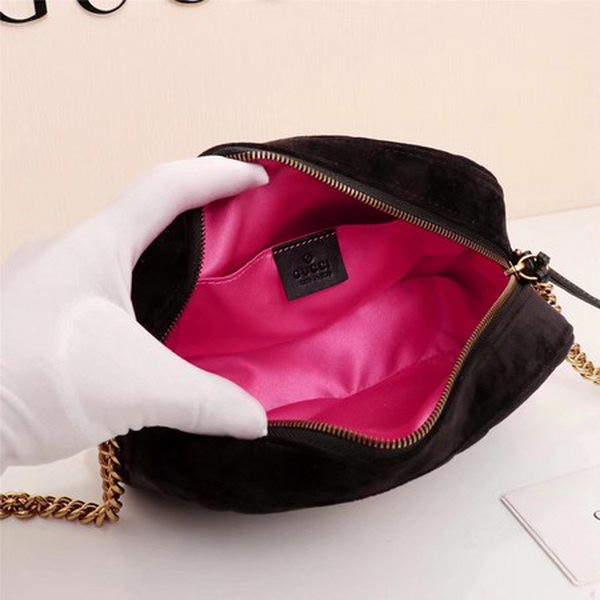 Gucci GG Marmont Matelasse Velvet Shoulder Bag 447632 Black Gucci GG Marmont Matelasse Velvet Shoulder Bag 447632 Black