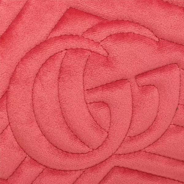 Gucci GG Marmont Matelasse Velvet Shoulder Bag 447632 Pink Gucci GG Marmont Matelasse Velvet Shoulder Bag 447632 Pink