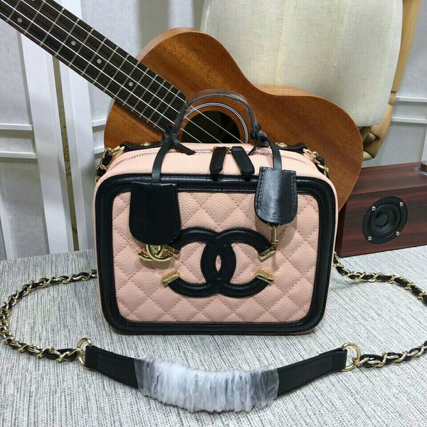 Chanel Calfskin Leather Mini Shoulder Bag 6070 Pink Chanel Calfskin Leather Mini Shoulder Bag 6070 Pink